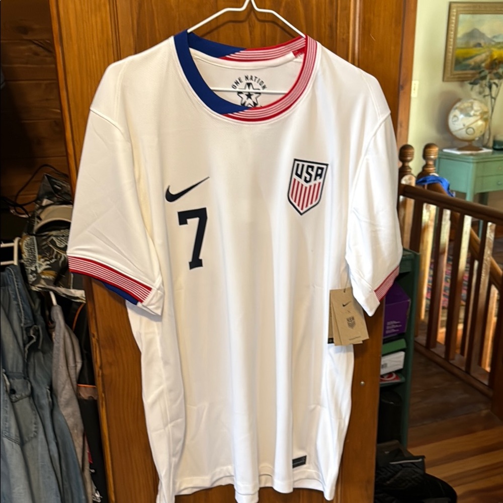 Nike USA Soccer Jersey White Reyna 7